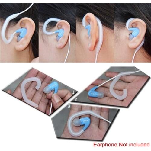 20 pcs In Ear hook Earphone Covers Tip Case Headphones Silicone Earbuds Case for Ears Headphones MP3 KZ