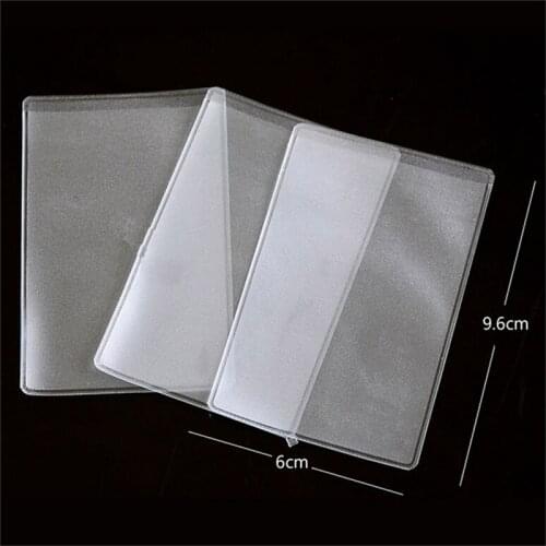 10Pcs PVC White Frosted ID Card Holder Waterproof Bank Card Bus Card Protective Case Promotional Gifts Wholesale