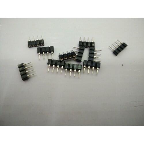 100 pcs/lot 4pin RGB plug 4 pin needle female type 4pin DIY small part for LED RGB 3528 and 5050 strip