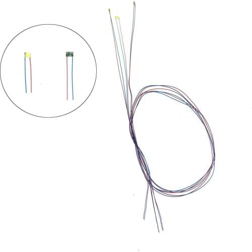 20pcs SMD Led Copper Model Lighting Toys Train N Scale Model Trains Wired LED Leads Light Sand Table Layout Modelling Led Light