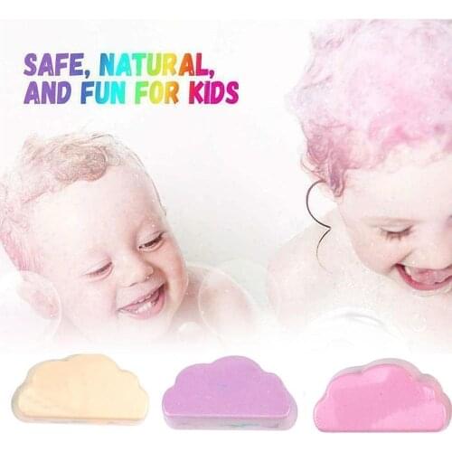 2020 Bath Salt Rainbow Clouds Moisturizing Exfoliating Cleaning Bombs Bubble Skin Body Bath C5Q0