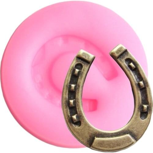 3D Horse Shoe Silicone Molds Cupcake Baking Fondant Molds DIY Party Cake Decorating Tools Polymer Clay Candy Chocolate Moulds