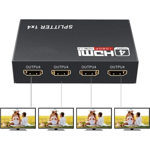 Converter Adapter HDMI-compatible Splitter HDCP 4 In 1 HDMI Converter Splitter Amplifier HDCP 1080P Adapter HD Converter Adapter