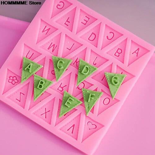 English Letter Shapes Fondant Mold Cake Decorating Tools Capital UppercaseSilicone Sugar Craft