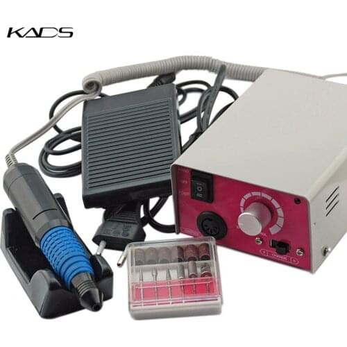 KADS Professional Electric Nail Drill Machine Kit For Manicure Pedicure Files Drill Accessory Nail Equipment Manicure Machine