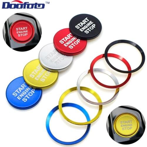 Car Styling Start Button Rings Case For Audi Q5 For Volkswagen Tiguan L Phideon Allspace Teramont Atlas Auto Accessories