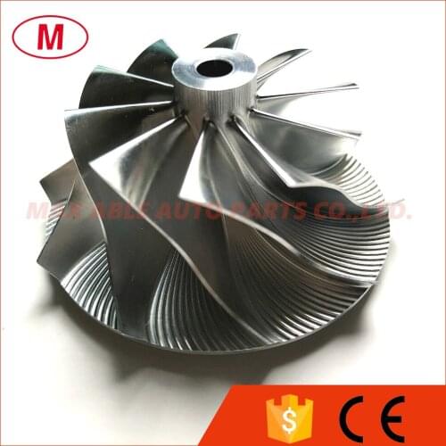 CT10 43.20/58.00mm 10+0 blades High Performance Turbo Billet compressor wheel/Aluminum 2618/Milling wheel for turbocharger
