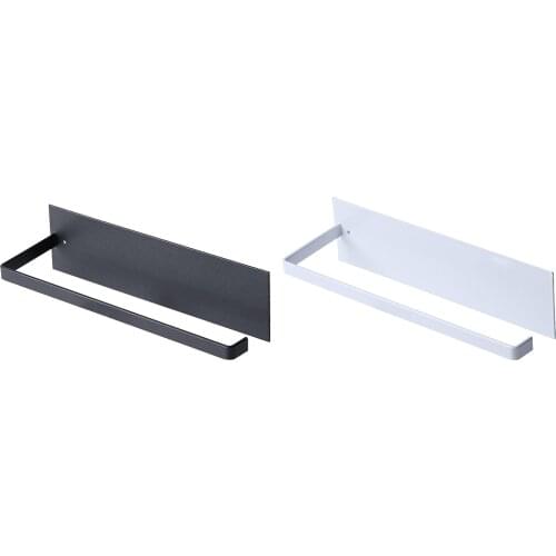 Bathroom Tissue Roll Holder Dispenser under Cabinet Self Adhesive, Installation Without Drilling