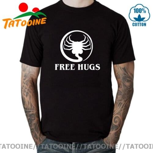 Tatooine Xenomorph T shirt men Internecivus Raptus Tee shirt for male Funny Free Hugs T-shirt women Space Alien tshirt camsietas