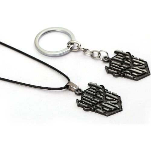HSIC Game Jewelry Frostpunk Pendant Necklace Charms Cosplay Costume Props For Fans black Rope Chains Colar Fathers Day Gifts