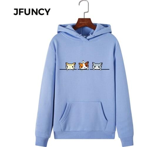 JFUNCY 2020 New Print Women Hoodie Long Sleeve Autumn Pullover Female Hooded Sweatshirt Woman Casual Hoodies Sportwear
