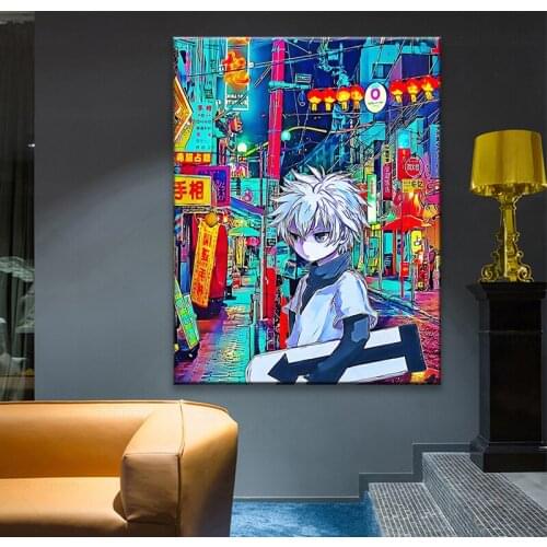 Killua Zoldyck Hunter x Hunter HxH Anime Canvas Painting Wall Art Poster Prints Pictures Living Room Decoration Home Decor