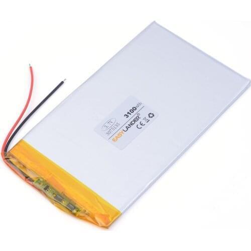 Best battery brand 3075135 3.7 V lithium polymer battery 3100 mah and 9 inches tablet batteries large volume thin 0375135