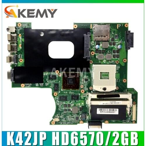Akemy K42JP K42JA Laptop motherboard for ASUS K42JP K42JV K42JA REV 2.0 original mainboard HD6570/2GB