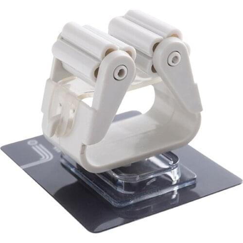 Mop hook multi-function bathroom S type decorative wall nail dormitory washbasin stand non-trace wall suction strip