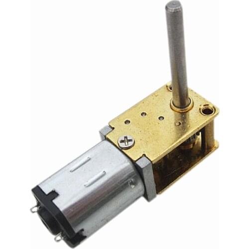 N20 Long Shaft Turbine Worm DC Gear Motor DIY 3V6V12V DIY Model Car CW CCW SELF LOCKING MOTOR