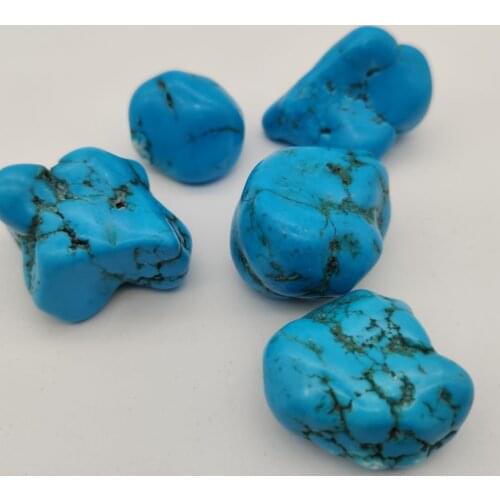 Natural Blue Turquoise Gems Loose Rough Raw Gemstone
