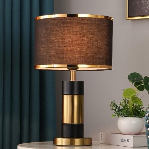 Nordic Golden Table Lamp Bedroom Bedside Lamp Dining Room Bar Lighting Table Lamp Living Room Kitchen Home Decor Light Fixtures