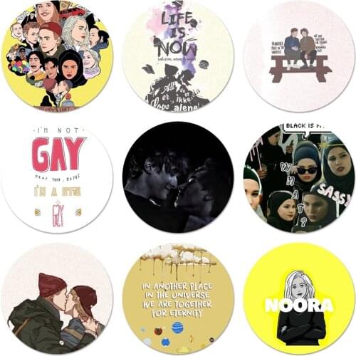Norwegian TV Skam Gay best quotes Icons Pins Badge Decoration Brooches Metal Badges For Clothes Backpack Decoration 58mm