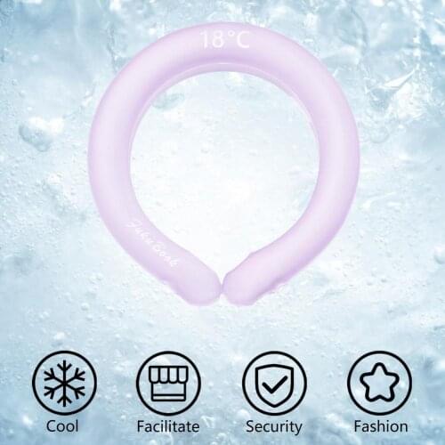 Summer Outdoor Neck Cooling Ring Ice Cushion Tube Heatstroke Prevention Cooling Tube Ice Cushion Chill Cycling Running Equipment