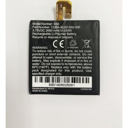 2680mah original CUBA-BL00-S50-000 S50 battery for Caterpillar Cat S50 batteries
