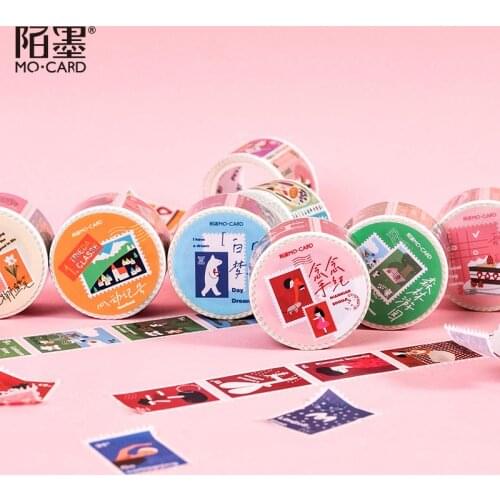 Commemorative Stamp Collection Series Washi Tape Adhesive Tape DIY Scrapbooking Sticker Label Japanese Masking tape