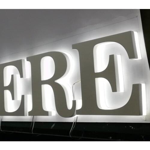 Personalized Side Lit Acrylic Illuminated 3D LED Letter Signage for Bar Shop Logo