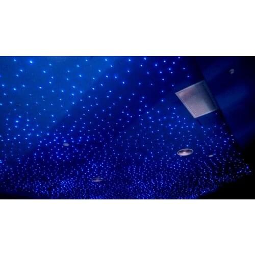 PMMA fiber optic star ceiling kit lighting,LED RGB light source,300 strands 0.75mm fiber ,5 meters long 24key remote