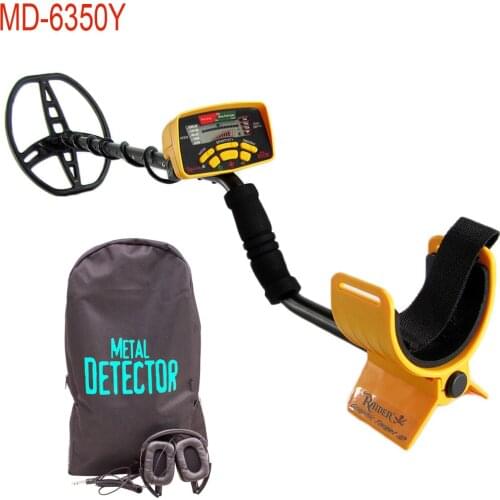 MD6350 Professional Underground Metal Detector DD Coil WaterProof Treasure Hunter All Metal Digger Coins Pinpointer Detecting