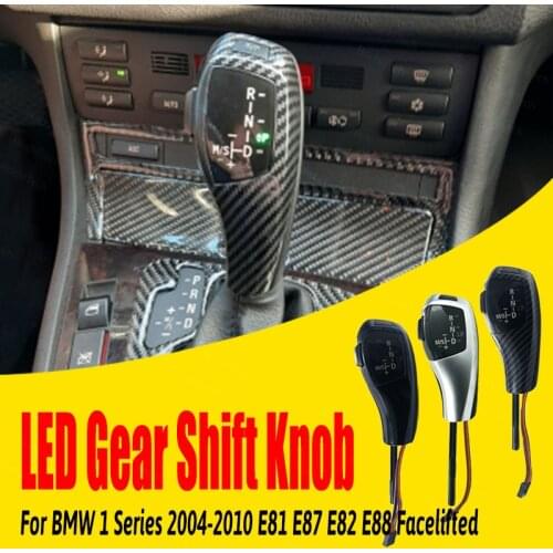 Shift Handle Replacement Shifter Lever for BMW 1 Series 2004-2010 E81 E87 E82 E88 Facelifted Accessories LED Gear Shift Knob