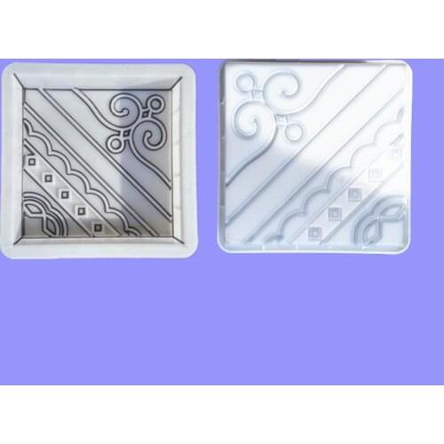 DIY Square Garden Path Concrete Plastic Brick Mold Flower Shape Paving Propylene Pavement Walkway Garden Buildings Accessories