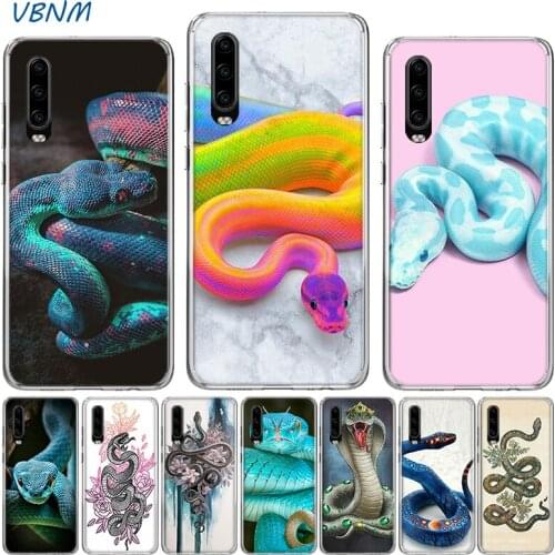 Snakes and Flowers Silicone Case For Huawei P40 P30 P20 Mate 40 30 20 10 P10 Pro+ lite P Smart 2020 Z Plus + 2019 2018 Cover