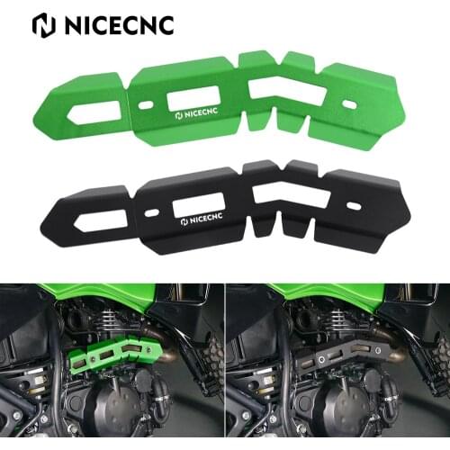 For Kawasaki KLR650 KLR 650 2008-2018 2009 2010 2011 2012 Exhaust Heat Shield Muffler Protector Cover Exhaust Header Pipe Guard