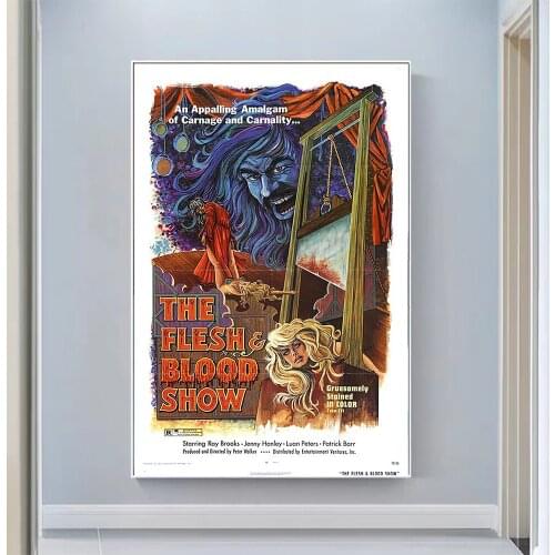 V0739 The Flesh and Blood Show Vintage Classic Movie Wall Silk Cloth HD Poster Art Home Decoration Gift