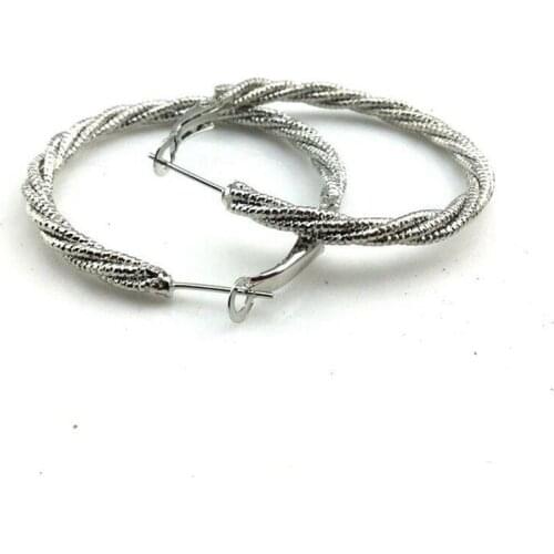 High quality fashion jewelry hollow metal hoop earrings