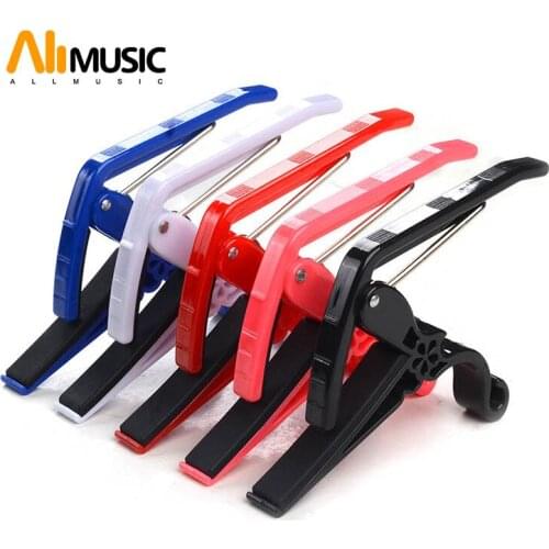 10pcs Colourful High Quality Acoustic Gutiar Capo Engineering Plastic Capo 5 Colour