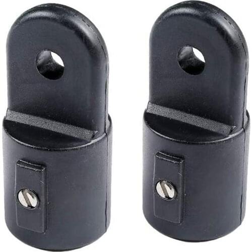2PCS Nylon Pipe Eye End Cap 22/25mm Top Fitting Hardware Marine Boat Yacht External Eye End Canopy Tube End