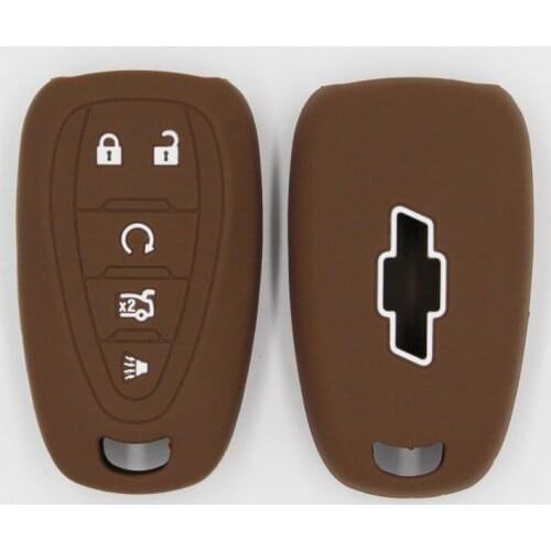 3PC Silicone Car Key Case For GMC Canyon Sierra Yukon For Chevrolet Silverado Colorado Tahoe Cover Keyless Remote Fob Shell