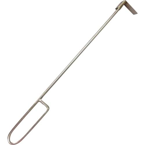 46cm Stainless Steel Charcoal Ash Rake BBQ Ash Tool Rake Poker for Kamado Joe Charcoal Smoker Wood Burning Stove Silver A50