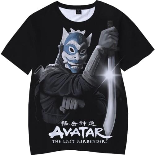 Avatar The Last Airbender 3D T Shirt 2021 New Aang Avatar T-Shirts Casual Plus Size Clothing Summer Style Graphic Tops Tees