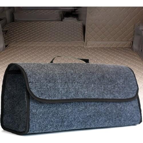 Car Soft Felt Storage Box Trunk Bag Vehicle Tool Box Multi-use Tools Organizer Bag Carpet Folding for Emergency Box