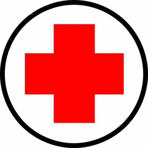 Car Stickers Decor Motorcycle Decals for Red Cross Decorative Accessories Creative Sunscreen Waterproof Suitable for Car Doors