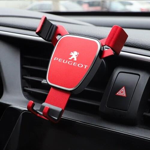 Hot Selling Car Styling Smartphone Holder Air Vent Clip Stand For Peugeot 106 107 108 205 206 207 208 208GT 301 306 307 308