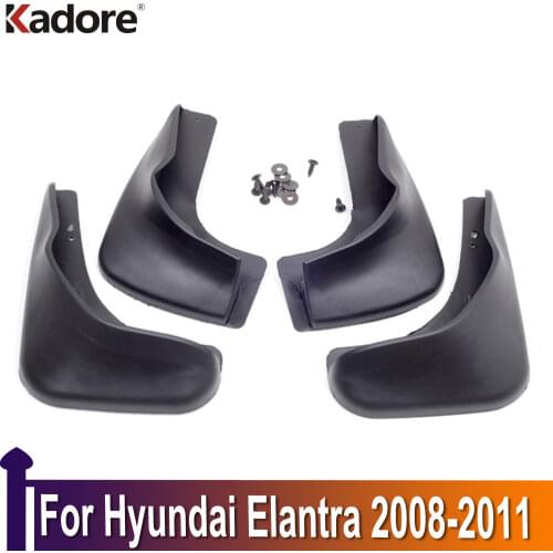 For Hyundai Elantra 2008 2009 2010 2011 Car Mudflaps Front Rear Mud Flaps Mudguards Splash Guards Fender Car Accessories