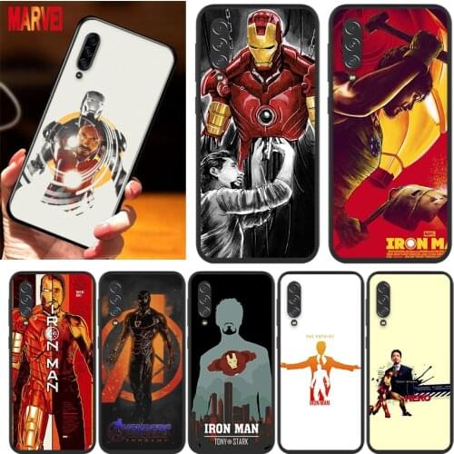Marvel Iron Man Art For Samsung Galaxy A90 A80 A70 S A60 A50S A30 S A40 S A2 A20E A20 S A10S A10 E Black Phone Case Cover