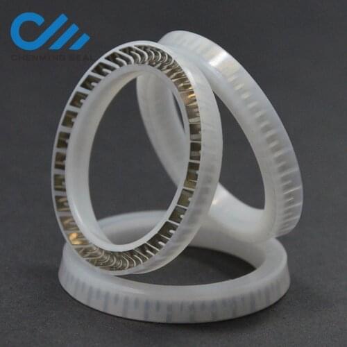 DispenserUPE/FFS 1.5*5/7.7*2.6 Spring-energized seals PTFE+SS U / V/ O Shape Stainless steel spring PTFE SEALS