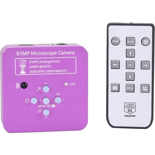 HAYEAR 51MP 2K 1080P 60FPS Full HD HDMI USB Electronic Digital Video Soldering Microscope Camera Magnifier + Remote Control