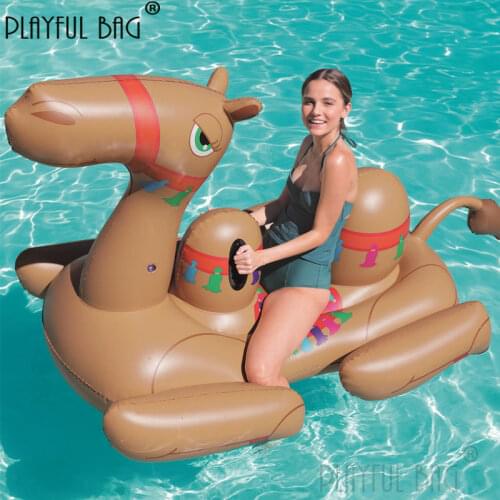 Playful bag Swimming floating camel Summer beach Swimming pool Floating row for adult Camel Inflatable toys E87