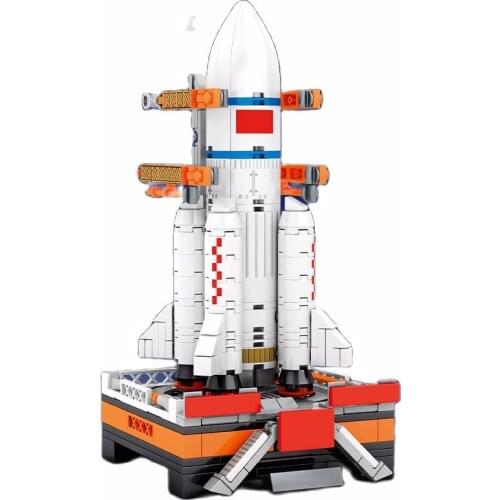 SEMBO New City Aerospace Rocket Building Blocks Creator Space Launcher Astronaut Figure Bricks Toys For Children Gifts