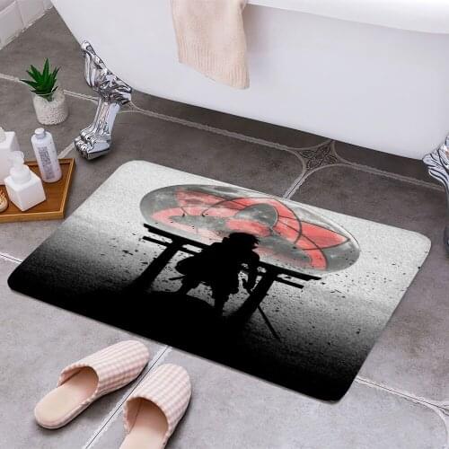 Sasuke Uchiha 3D Print Doormats Rectangle Non-Slip DoorMat Bedroom Kitchen Entrance Print Door rugs Dropshipping